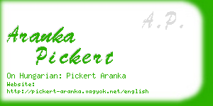 aranka pickert business card